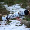 ROLANPRO Waterproof Lens Cover for Canon RF 200-800mm F6.3-9 is USM Camouflage Rain Cover-#21 Snow Waterproof view 3