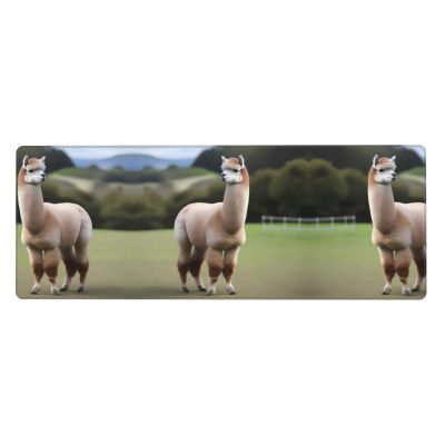LLKGOT Alpaca's Body Display Pattern Gaming Mouse pad XXL Large Mouse Mat Long Extended Mouse Pad Desk Mat Non-Slip Rubber Mice Pads Stitched Edges Thin Pad 31.5 x 11.8 x 0.12 in