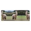 LLKGOT Alpaca's Body Display Pattern Gaming Mouse pad XXL Large Mouse Mat Long Extended Mouse Pad Desk Mat Non-Slip Rubber Mice Pads Stitched Edges Thin Pad 31.5 x 11.8 x 0.12 in view 1