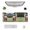 LLKGOT Alpaca's Body Display Pattern Gaming Mouse pad XXL Large Mouse Mat Long Extended Mouse Pad Desk Mat Non-Slip Rubber Mice Pads Stitched Edges Thin Pad 31.5 x 11.8 x 0.12 in view 3