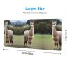 LLKGOT Alpaca's Body Display Pattern Gaming Mouse pad XXL Large Mouse Mat Long Extended Mouse Pad Desk Mat Non-Slip Rubber Mice Pads Stitched Edges Thin Pad 31.5 x 11.8 x 0.12 in view 4