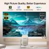 40"-120" Smart Mini Projector with Android TV, 4K Supported 1080P Portable Outdoor Movie Projector, Auto Keystone, WiFi 6 & Bluetooth 5.2 view 2