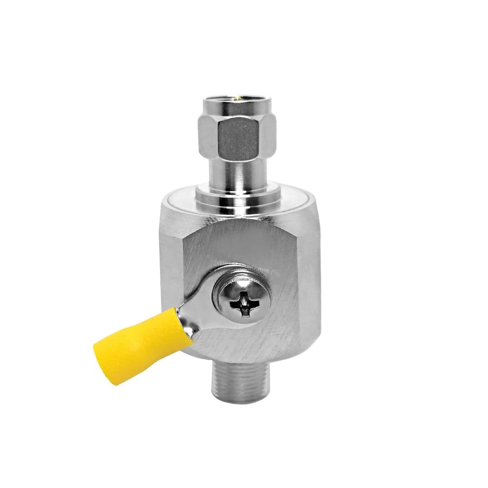 0-3GHz F Male to F Female Surge Arrester Protector - 50 Ohm Lightning Arrestor for Reliable Signal Protection