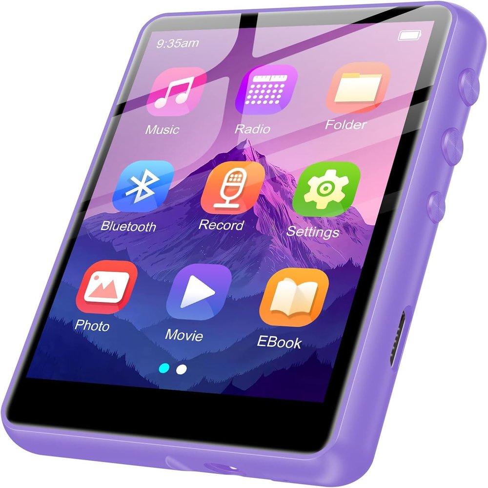 128GB MP3 Player - Portable MP3 Player with Bluetooth 5.3, Portable Music Player with FM Radio, Voice Recorder, Pedometer, Mini Design Ideal for Sport