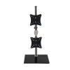 ADBWEKKF Dual-screen monitor stand with horizontal and vertical rotation, 17-32 inch multi-functional(17-24inches-600mmhigh) view 1