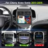 8Core 4G+64G DSP 46EQ Radio for Chevy Sonic 2011-2015 Car Stereo with Wireless Carplay Android Auto,9'' 1280X720P IPS Touch Screen,WiFi,5.0Bluetooth,Android Auto,FM/RDS,Camera view 2