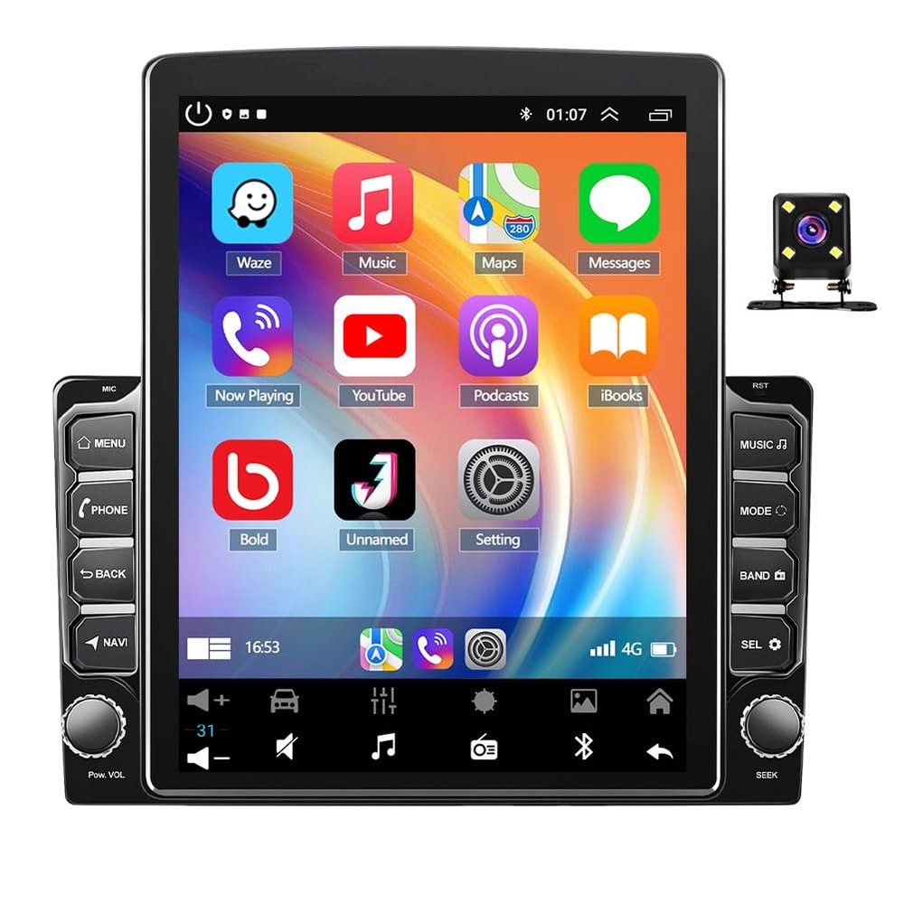 2+64G Double Din Radio Stereo for Ford F-250 F-350 Super Duty 2005-2013 with Wireless Carplay & Android Auto,9.7 Inch Android 15 Car Audio Receiver GPS Unit with Bluetooth Head Unit WiFi SWC