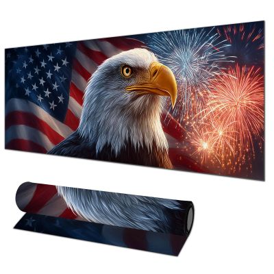HOMETITUTE XL Mouse Pad Gaming Mousepad Eagle Art 31.5x11.8 Inch Non-Slip Keyboard Desktop Protector Mat Diatomite Large Mouse Pad for Home and Office Desk Accessories