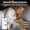 FAHKNS Smart Health Ring for Women Men: Fitness Tracker Ring with Heart Rate,Blood Oxygen,Sleep Monitor,Stress,Steps Counter,IP68 Waterproof for iOS & Android,No APP Fees (Enamel,7#) view 3