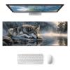 HOMETITUTE XL Mouse Pad Wolf Lake Nature Art Gaming Mousepad 31.5x11.8 Inch Non-Slip Keyboard Desktop Protector Mat Diatomite Large Mouse Pad for Home and Office Desk Accessories view 1