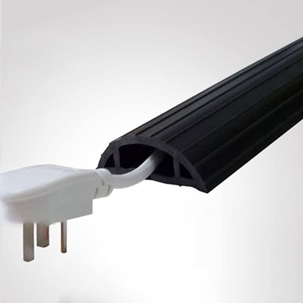 1m Floor Cable Cover, Soft Rubber Insulated Cable Cover, Floor Cable Cover