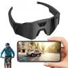 4K HD Sports Glasses with Camera,Smart Glasses for Men Women Sunglasses Cameras and Audio Video Action (Black Lens - Style A) view 1