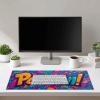 HOMETITUTE XL Mouse Pad Gaming Mousepad 31.5x11.8 Inch Vibrant Passion! Graffiti Art Non-Slip Keyboard Desktop Protector Mat Diatomite Large Mouse Pad for Home and Office Desk Accessories view 3