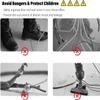 Aluminum Alloy Floor Cable Protector,Self-Adhesive Wire Hider Cover,1m Length view 4