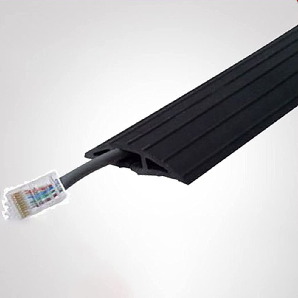 1m Floor Cable Cover, Soft Rubber Insulated Cable Cover, Floor Cable Cover