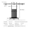 ADBWEKKF 703 Floor Standing Triple Monitor Stand 22-32 inch/3 Screens view 3