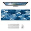 HOMETITUTE Ocean Wave Line Art XL Mouse Pad Gaming Mousepad 31.5x11.8 Inch Non-Slip Keyboard Desktop Protector Mat Diatomite Large Mouse Pad for Home and Office Desk Accessories view 1