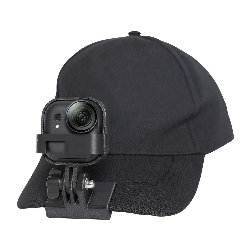 3D Printing Hat Brim Mount for Insta360 GO Ultra, Non Slip Lightweight Adjustable Bracket, Sport Camera 360 GO Ultra Expansion Accessories.