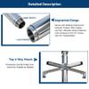 19.7ft Assembled Security Camera Pole Outdoor Stainless Steel Surveillance Post Stand For Residential/Farm/Commercial(C,5m/16.4 ft (3 Sections)) view 3