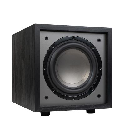 Dayton Audio Classic CS800  8" 150W Powered Subwoofer with Class-D Amplifier, Deep Bass and Clean Design for Home Theater & Music  Black