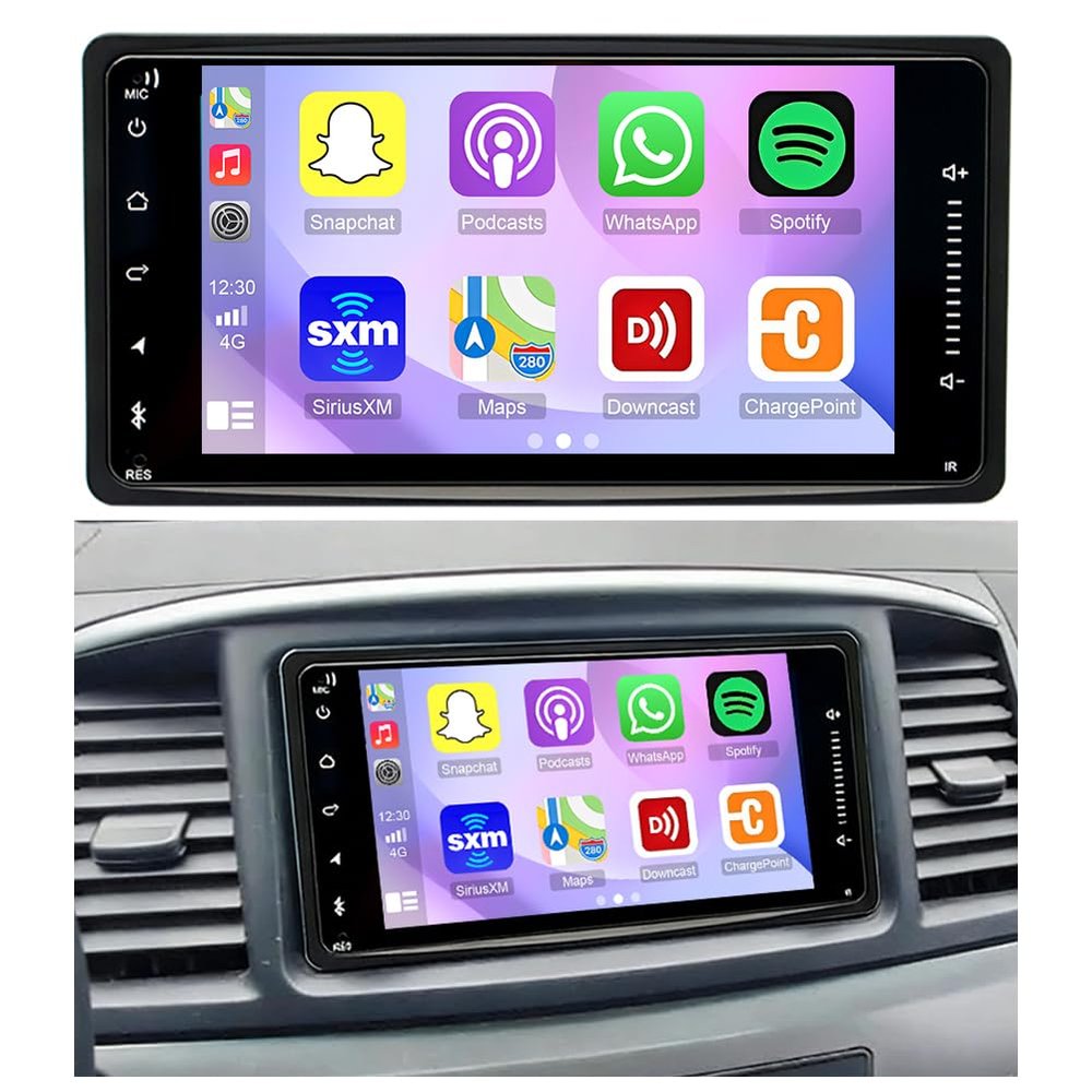 4+64G Double Din Radio Stereo for Mitsubishi Lancer 2012-2017 with Wireless Carplay & Android Auto,7 Inch Android 14 Car Audio Receiver GPS Navigation Unit with Bluetooth Head Unit WiFi SWC