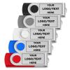 Custaro 300 Pack Bulk Custom Swivel USB Flash Drive 16GB, Personalized with Your Logo and Text, for Company Gifts view 1