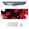 HOMETITUTE XL Mouse Pad Gaming Mousepad Abstract Red Black White Design 31.5x11.8 Inch Non-Slip Keyboard Desktop Protector Mat Diatomite Large Mouse Pad for Home and Office Desk Accessories view 1