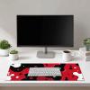 HOMETITUTE XL Mouse Pad Gaming Mousepad Abstract Red Black White Design 31.5x11.8 Inch Non-Slip Keyboard Desktop Protector Mat Diatomite Large Mouse Pad for Home and Office Desk Accessories view 3