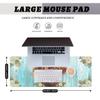 Highland Cow Desk Pad Mouse Pad Floral Farmhouse Flower Crown Mousepad XL Large Gaming Mouse Pad Laptop Keyboard Mat Desk Pad 31.5"x11.8" view 2