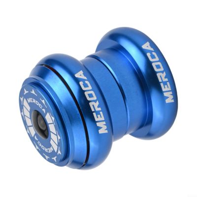 Headset, 34mm Threadless Double Sealed Bearing Headset for 1-1/8" Fork, Aluminum Alloy Integrated Headset for Mountain and Road For Bike(blue)