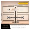 ADBWEKKF Monitor stand with dual-port rotating and lifting mechanical arm(Base with four screens) view 2