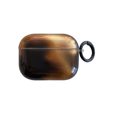 Black Brown Amber Cute Case for AirPod Pro 3 Generation with Lock,Trendy Vintage Tortoise Shell Animal Retro Stylish Y2k Glossy Leopard Cool Girls Women Protective Cover for Airpod Pro 3rd Case