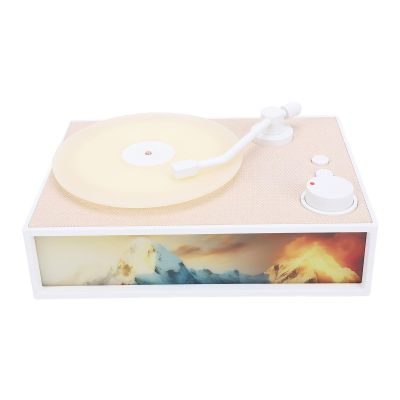 Yoidesu Retro Bluetooth Speaker, Vintage Record Player with Aromatherapy Diffuser, Classic Phonograph Speaker Record Player,Lightweight & Water Proof, for Office,Party (White)