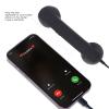 Bewinner Retro Telephone Handset, 3.5mm Cell Phone Receiver Mic with Volume Control, Wired Handsets Style Landline Handle for Cellphone Video Call Conference (Black) view 4