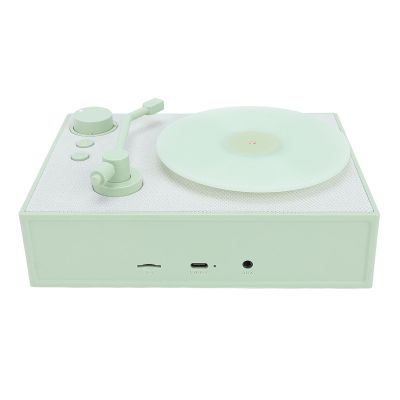 Wisoqu Portable Bluetooth Speaker, Retro Antique Record Player with Aromatherapy Diffuser, Old Fashioned Classic Phonograph Style Speaker for Bedroom,Office,Party (Green)