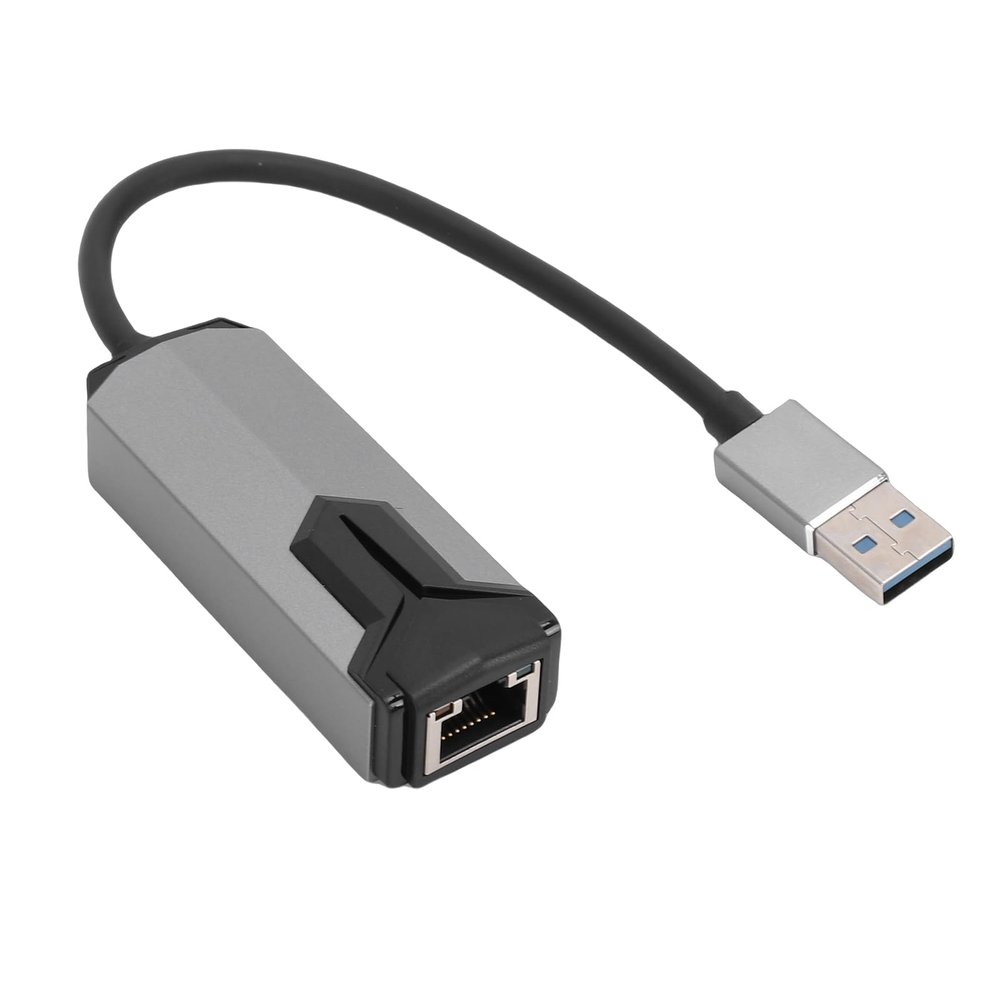 ciciglow 2.5G Ethernet Adapter, USB A to Ethernet Adapter RJ45 Gigabit LAN Network Converter with Aluminum Alloy Casing, for Laptop Desktop PC