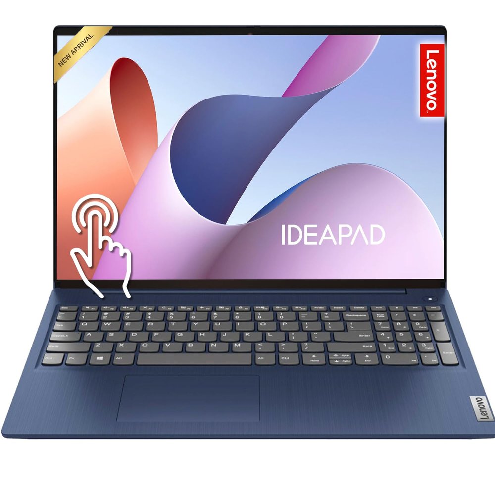 Lenovo 15.6" Touchscreen Laptop, 13th Gen Intel Core i5 (10 Cores), 16GB RAM, 1TB Storage (512GB External), FHD IPS Touch, USB-C, SD Card Reader, Win 11, w/WOWPC Bundle, No Mouse