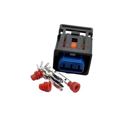 1 Set 3 Pin 2.2mm Ignition Coil High Voltage Connectors 1W7T-14A464-MA Output Transformer Plug Harness for(Purple)