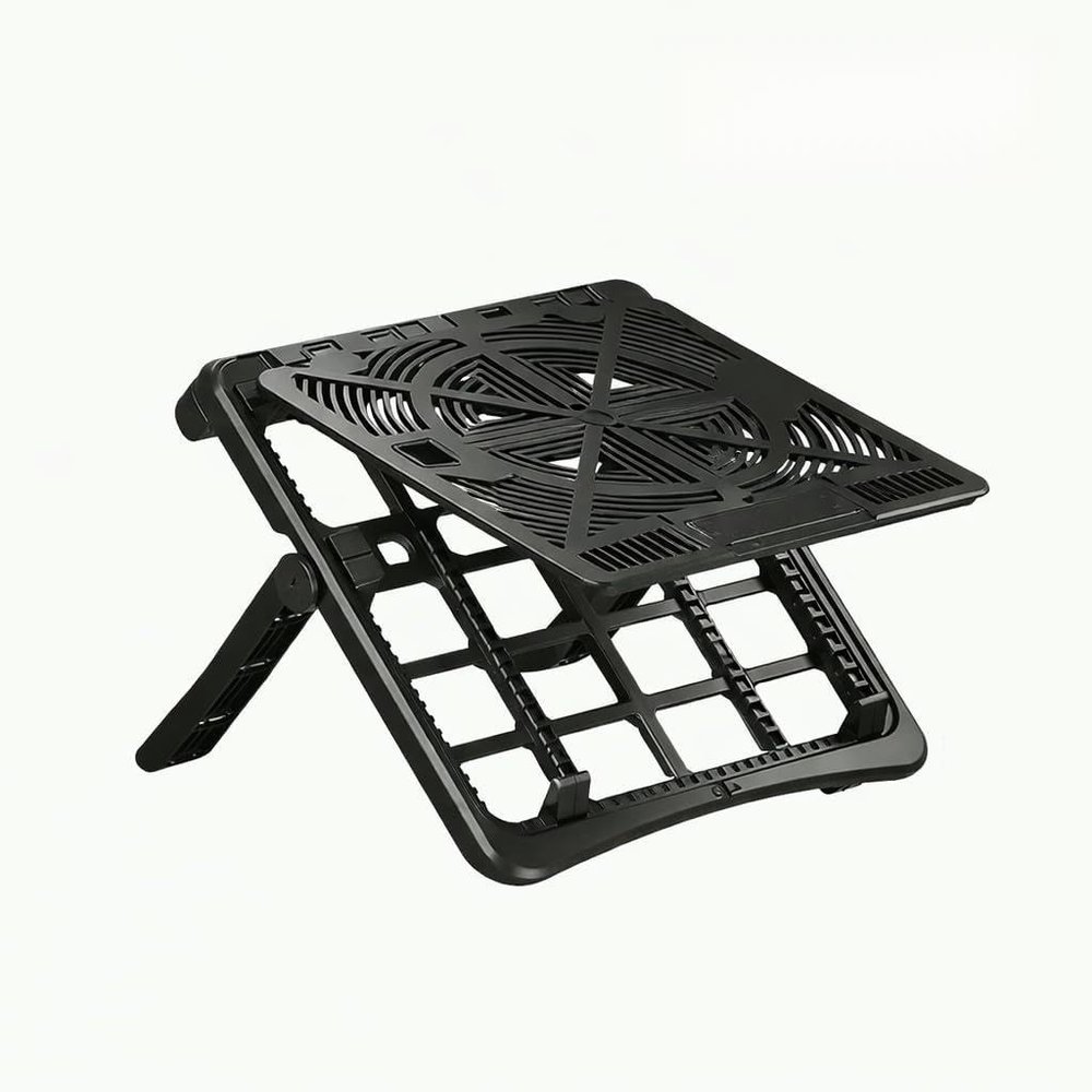 Adjustable Laptop Stand for Desk, Foldable Aluminum Laptop Riser, Ergonomic Ventilated Cooling Notebook Stand, Portable Metal Computer Holder for 1015.6 Inch Laptops