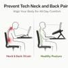 Adjustable Laptop Stand for Desk, Foldable Aluminum Laptop Riser, Ergonomic Ventilated Cooling Notebook Stand, Portable Metal Computer Holder for 1015.6 Inch Laptops view 2
