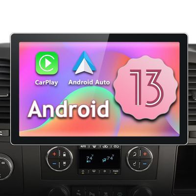 Junsun 8 Core Android 13 Car Radio Stereo for Chevy Chevrolet Silverado 2007-2013 Tahoe Equinox GMC Sierra Yukon 2+32GB with CarPlay Android Auto Bluetooth GPS Navigation