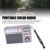 PUSOKEI Portable Radio AM FM SW Bluetooth, Retro Emergency Radios with Best Reception, Solar/USB Rechargeable, Support TF Card/USB Playing, Emergency Radio for Home, Camping (Grey) view 2