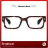 Breaksun Rectangle Glasses for Men Women Square Blue Light Glasses Thick Frame Black Eyeglasses (Black tortoise) view 3
