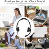 TANGUOX H390D USB Telephone Headset, Noise Reduction Binaural Corded Business Headphone with Microphone, HD Clear Sound for Office Customer Service Call Center, Wide Compatibility with USB view 3