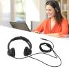 TANGUOX H390D USB Telephone Headset, Noise Reduction Binaural Corded Business Headphone with Microphone, HD Clear Sound for Office Customer Service Call Center, Wide Compatibility with USB view 4