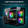 AQVIN NEON Gaming Tower Desktop PC | Ryzen 5 Processor 3.6 GHz | GeForce RTX 5050 8GB | 16GB RAM 512GB NVME SSD | HDMI & Wi-Fi | Windows 11 Pro view 2