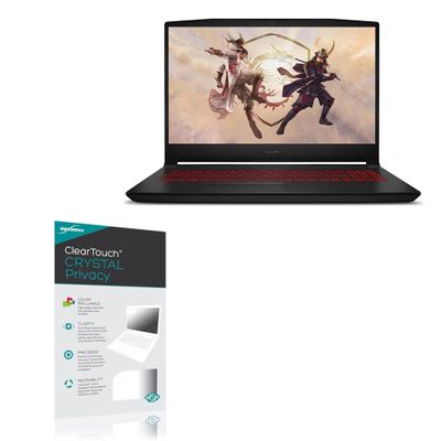 BoxWave Screen Protector Compatible With MSI Katana GF66 (15.6 in) - ClearTouch Crystal Privacy (2-Pack), Privacy Screen Protector Flexible Film Clear