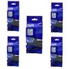 5PK 6/9/12/18/24mm Black on White Laminated Label Tape Replacement for B-Other TZE-231 TZe-251 Tze-241 for Maker(12mm) view 1