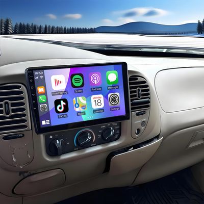 4+64G Double Din Radio Stereo for Ford F150 1997-2004 with Wireless Carplay & Android Auto,10.1 Inch Android 13 Car Audio Receiver GPS Navigation Unit with Bluetooth Head Unit WiFi SWC