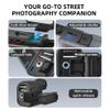 Ergonomic ABS Rabbit Cage Shutter Grip for DJI Action 3/4/5 PRO Camera Magnetic Quick-Release Street Photography Handle Essential Accessory with Adjustable Shutter Buttons and Top Cold Shoe (Black) view 3
